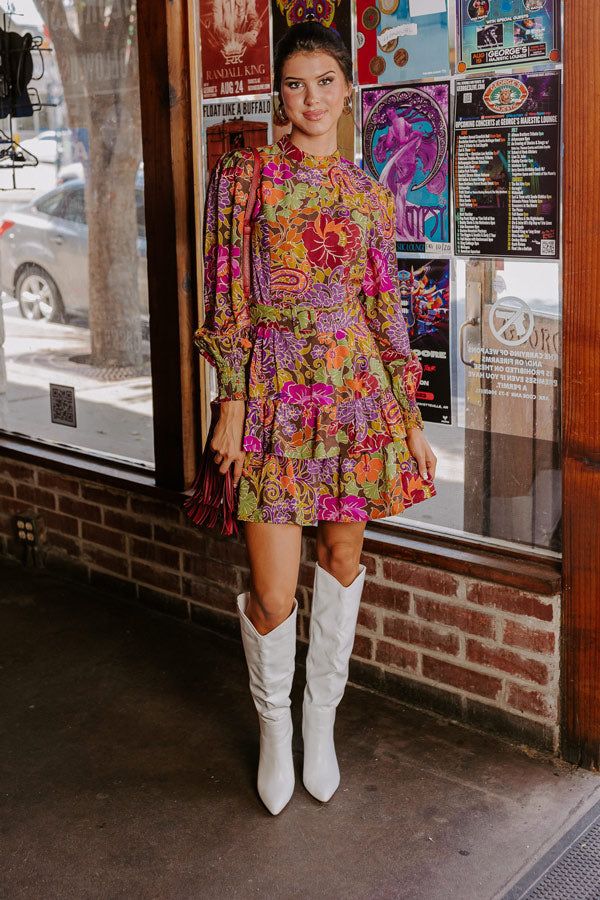 Brunch Plans Floral Dress Image - 5