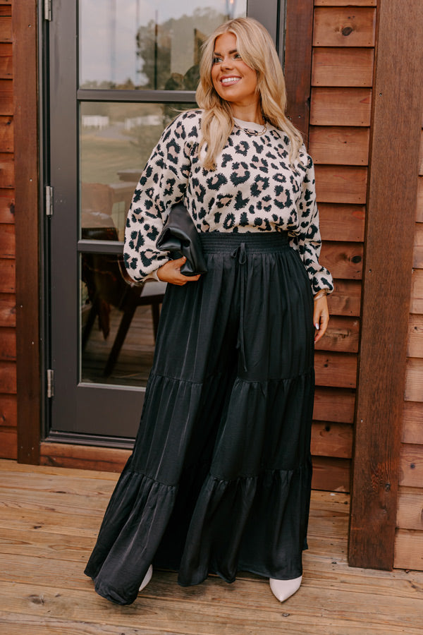 Caught Crushing High Waist Pants In Black Curves Image - 1