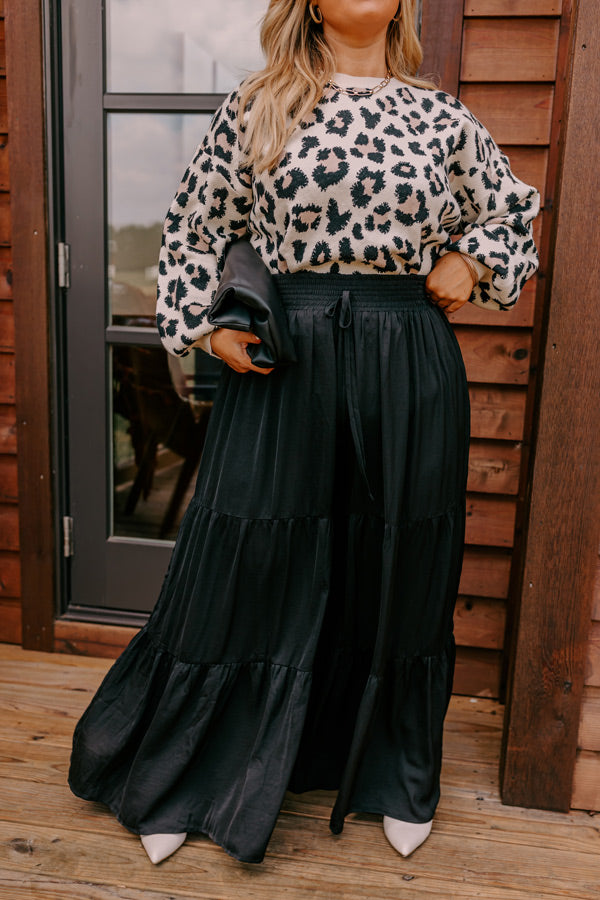 Caught Crushing High Waist Pants In Black Curves Image - 2