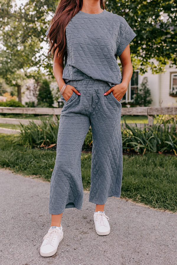 Creekside Cabin High Waist Pants In Slate Image - 1