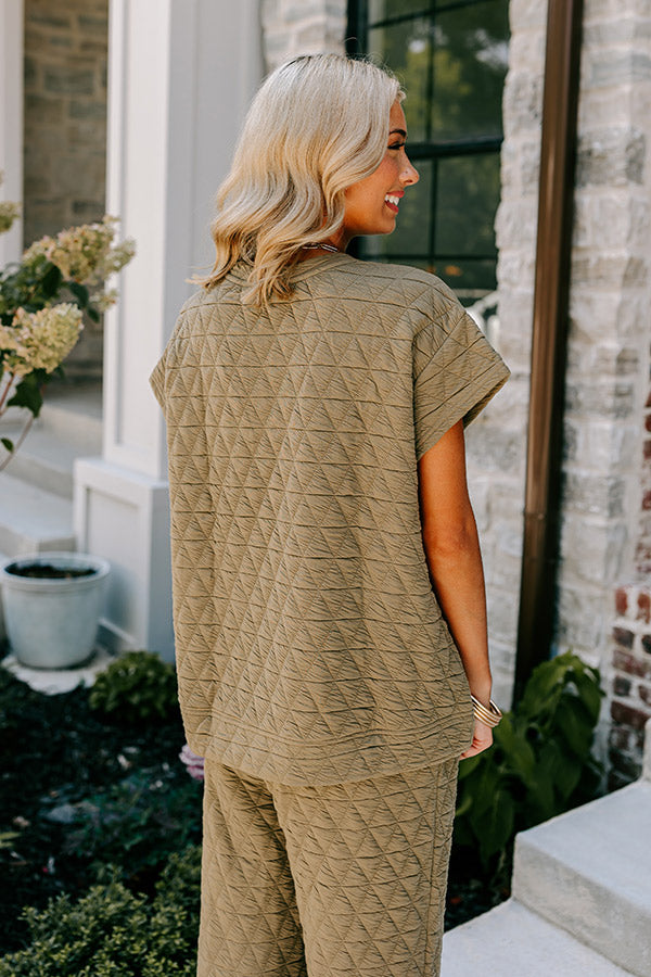 Creekside Cabin Shift Top In Sage Image - 5