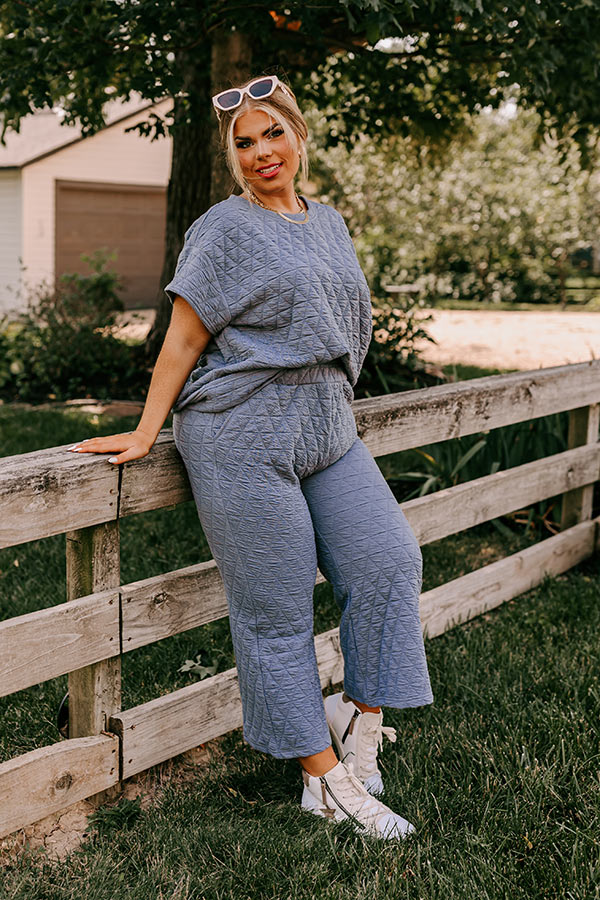 Creekside Cabin Shift Top In Slate Curves Image - 2
