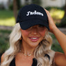 J'adore Embroidered Baseball Cap In Black Image - 1