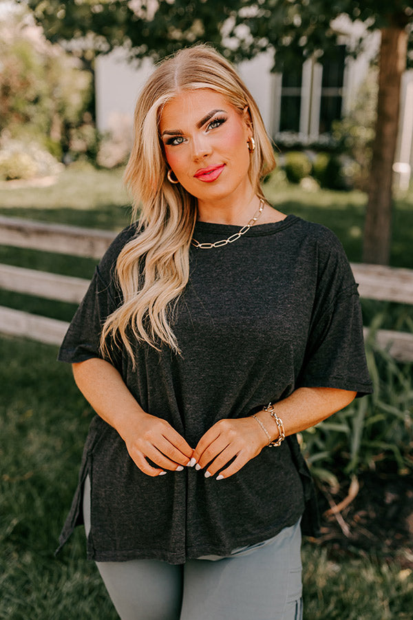 Sonoma Breeze Shift Tee In Black Curves