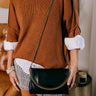 Leaving For London Faux Leather Crossbody in Black Image - 1