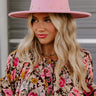 Enchanted To Meet You Felt Fedora In Pink Image - 1