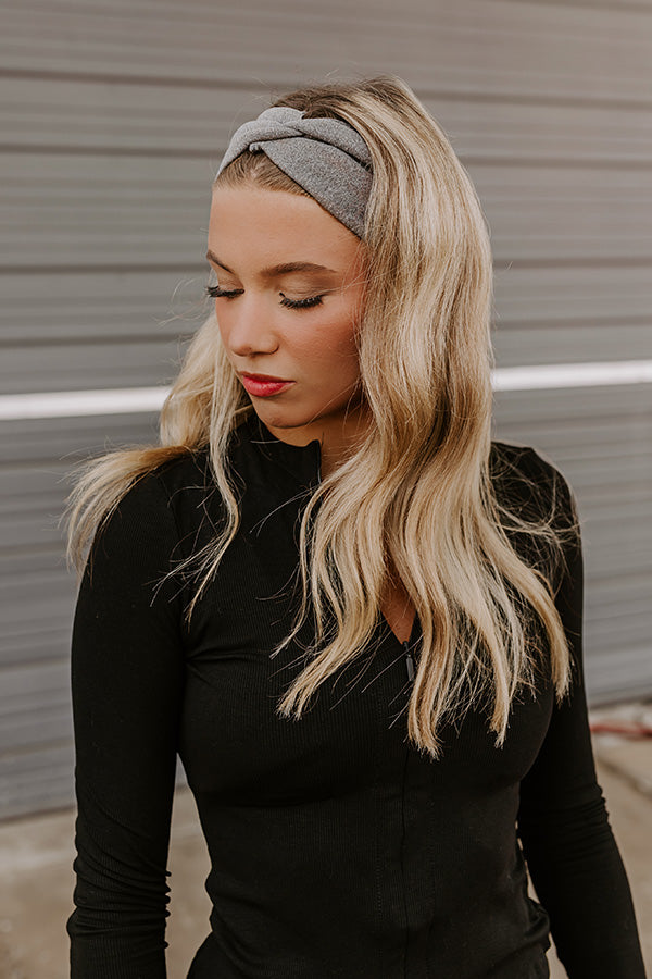 Eclipse Season Headband In Charcoal Image - 1