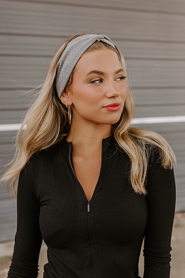 Eclipse Season Headband In Charcoal Image - 2