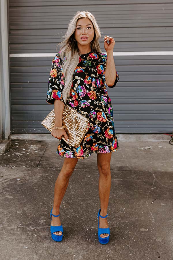 Bring The Drama Tunic Dress in Black Image - 2
