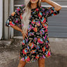 Bring The Drama Tunic Dress in Black Image - 1