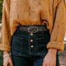 Stay Updated Faux Leather Woven Belt In Black Image - 1