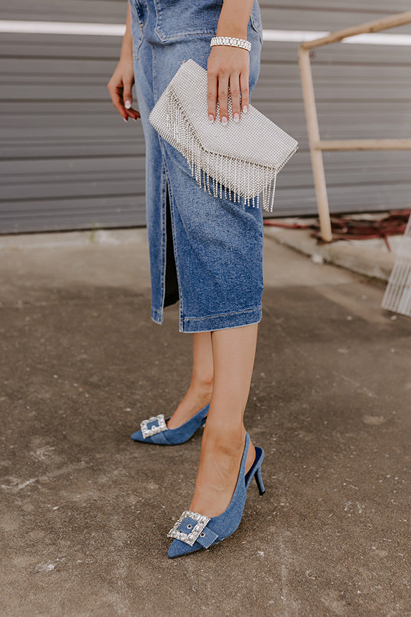 The Mirabelle Denim Heel Image - 3