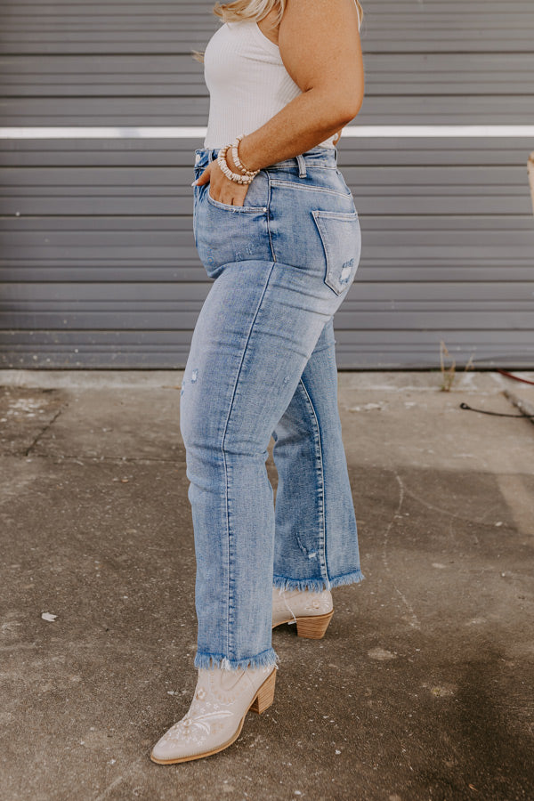 Risen Scarlett High Waist Jean In Medium Wash Curves Image - 4