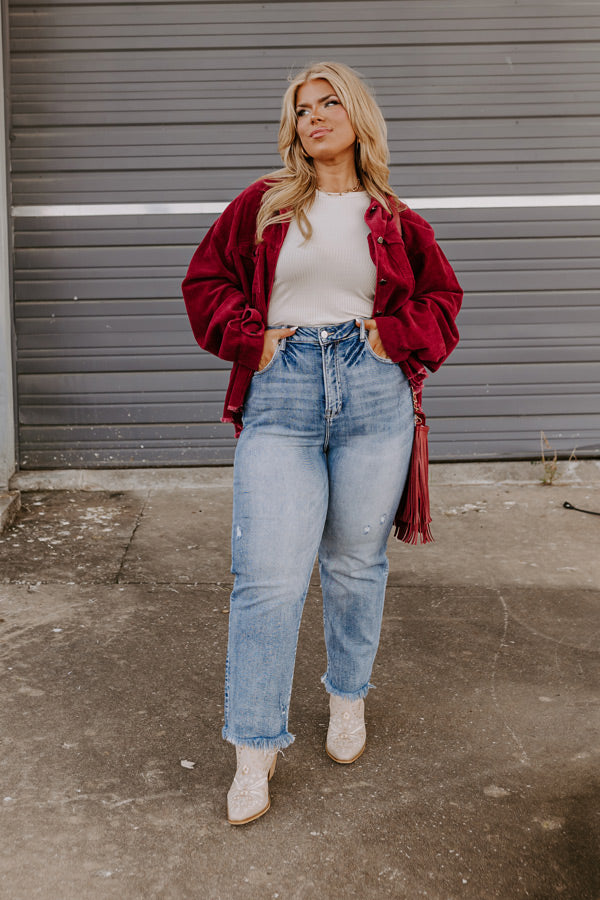 Risen Scarlett High Waist Jean In Medium Wash Curves Image - 3