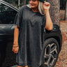 Playlist On Repeat Embellished T-Shirt Dress Image - 1