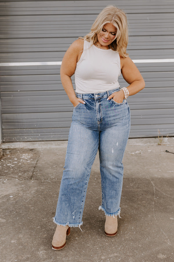Risen Scarlett High Waist Jean In Dark Wash Curves Image - 3