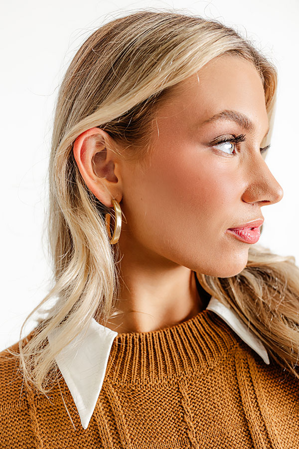 Catching Feelings Earrings In Gold