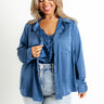 Once In A Lifetime Satin Top In Riverside Curves Image - 1