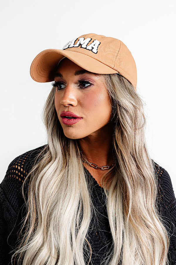 Mama Sherpa Letter Baseball Cap Image - 2