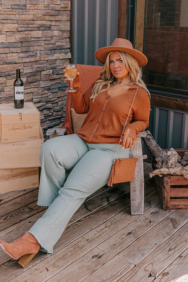 Brown Sugar Smiles Ribbed Top Curves Image - 1