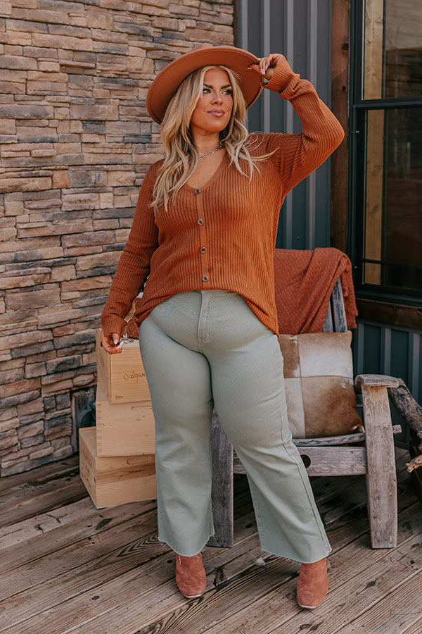 Brown Sugar Smiles Ribbed Top Curves Image - 2