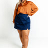 The Yani Denim Skort Curves Image - 1