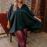 Everyday Dreams Satin Shift Top in Black Curves Image - 1