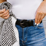 Chic And Sensible Faux Leather Belt In Black Image - 1