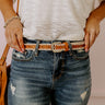 Mostly Amused Faux Leather Belt in Camel Image - 1