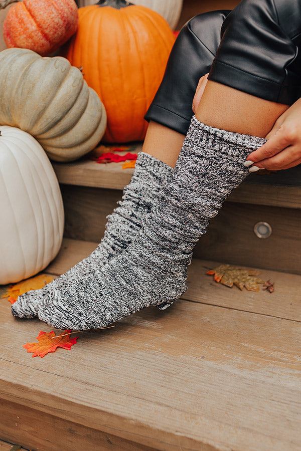 Miles To Go Knit Socks In Black Image - 1