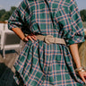 Chic And Sensible Faux Leather Belt In Taupe Image - 1