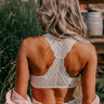 Flirty Nature Lace Racerback Bralette in Ivory Image - 1