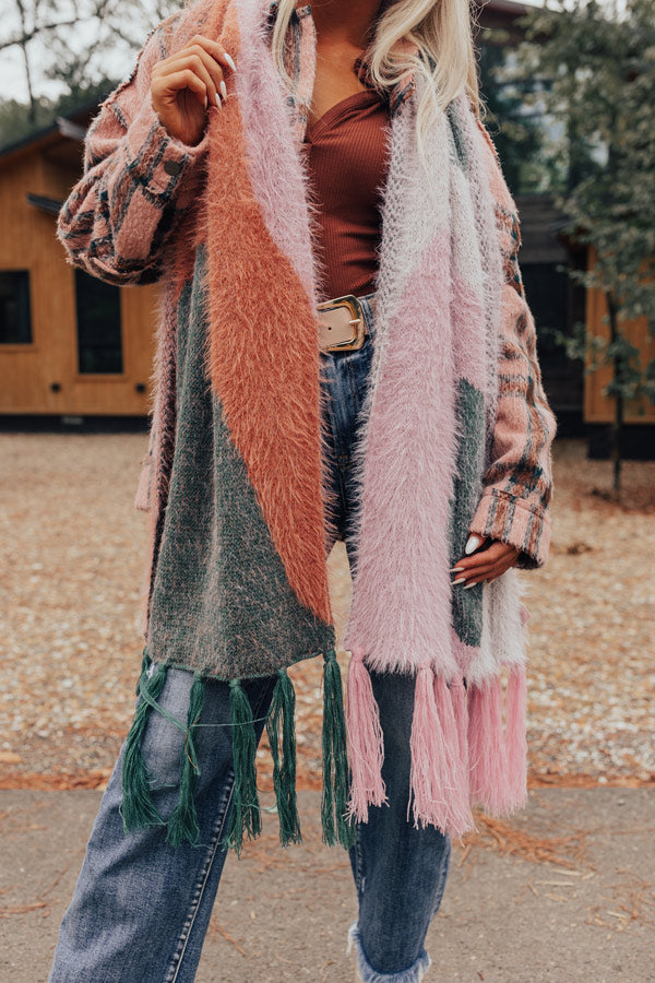 Cozier Than Most Eyelash Knit Scarf In Teal Image - 4