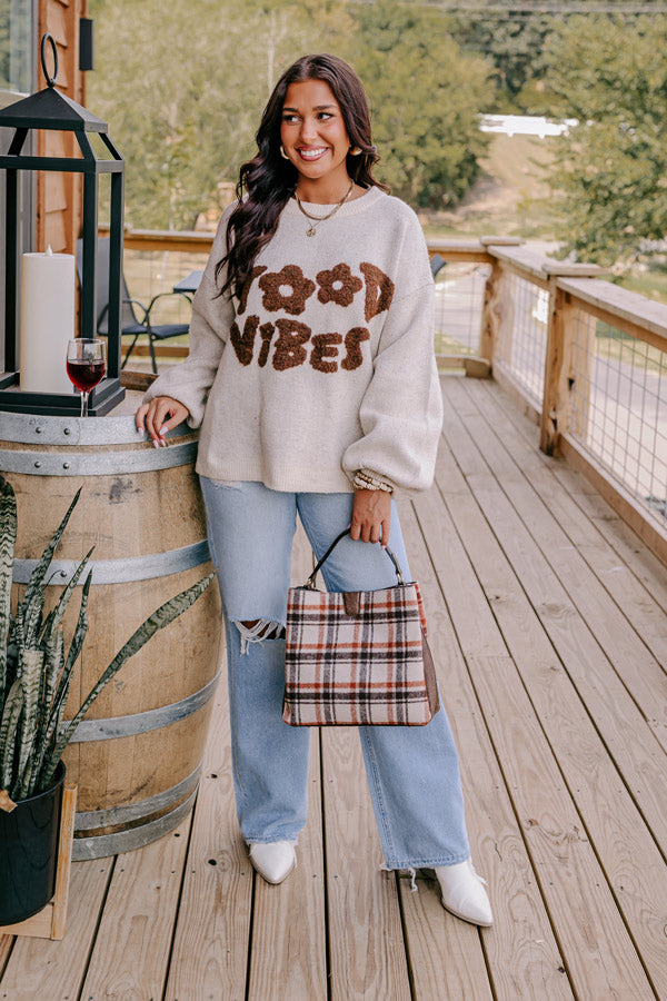 Good Vibes Knit Sweater Image - 2