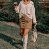Lost In Your Eyes Corduroy Skirt In Martini Olive Image - 1