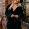 Lost In A Novel Velvet Mini Dress In Black Curves Image - 1
