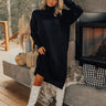 Fate Would Have It Sweater Dress In Black Image - 1