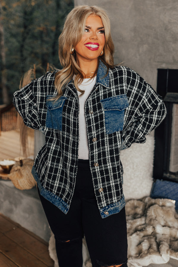 Stay Near Knit Jacket Curves Image - 1