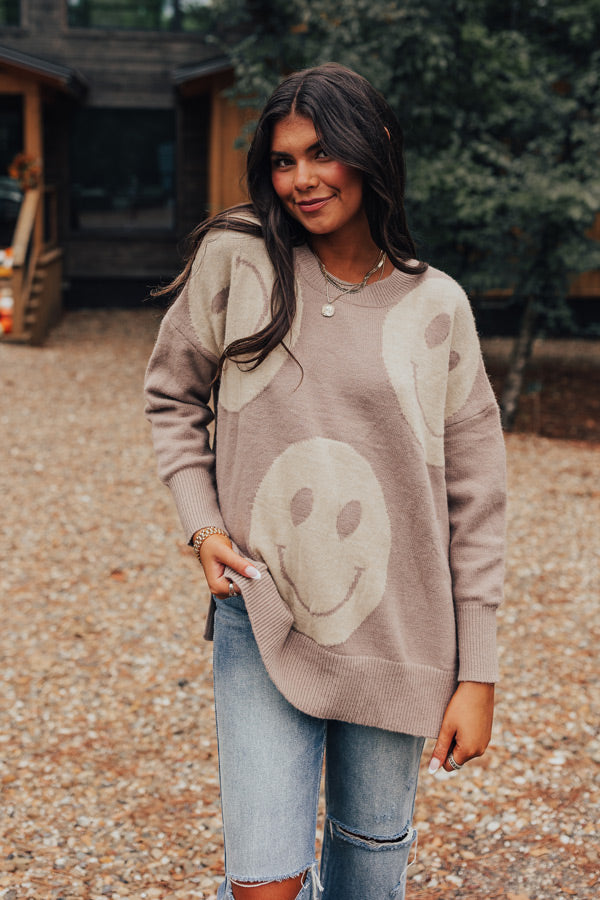 Radiant Smile Knit Sweater Image - 1