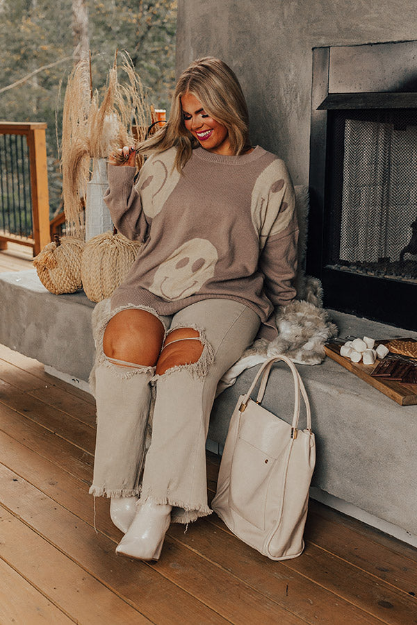 Radiant Smile Knit Sweater Curves Image - 2