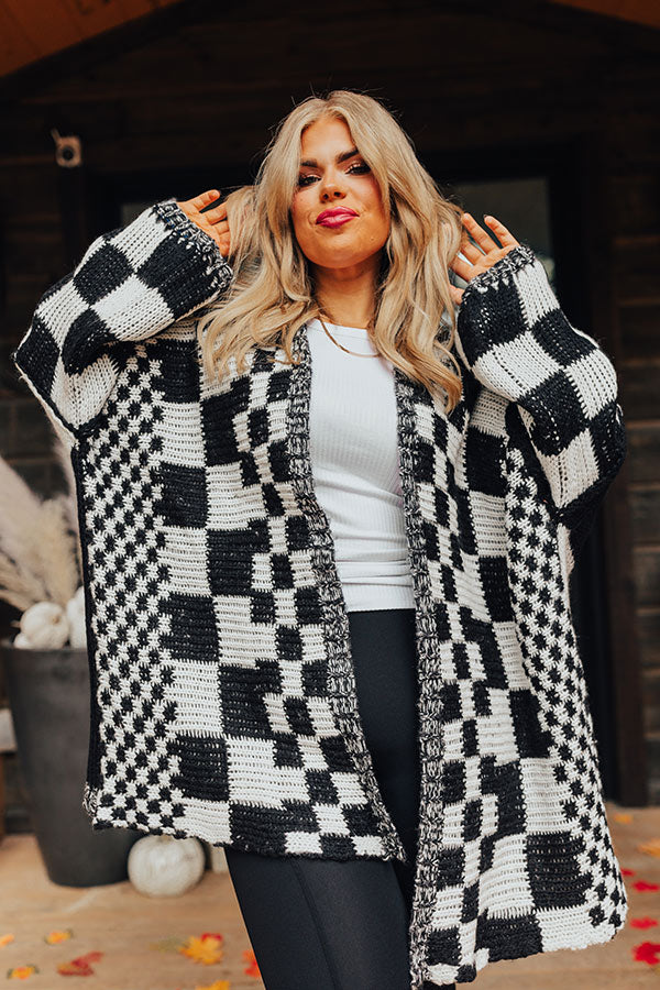 Cute Energy Knit Cardigan Curves Image - 1