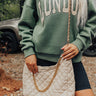 The Maris Quilted Purse In Beige Image - 1