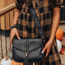 The Lyla Faux Leather Crossbody In Black Image - 1