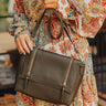 Stay The Course Faux Leather Crossbody In Martini Olive Image - 1