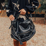 Simply Grand Faux Leather Tote In Black Image - 1