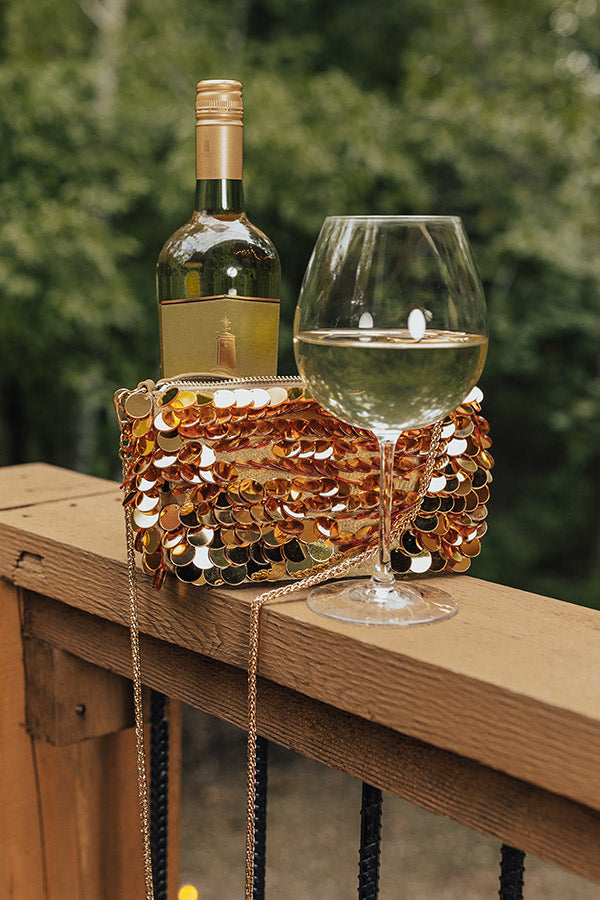 Bring The Sparkle Sequin Purse In Gold Image - 1