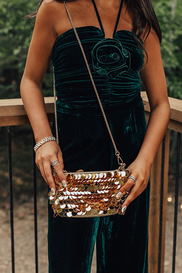 Bring The Sparkle Sequin Purse In Gold Image - 2