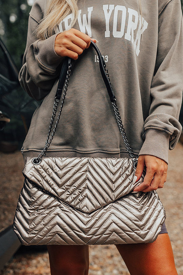 The Everly Quilted Metallic Crossbody
