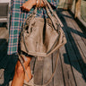Simply Grand Faux Leather Tote In Taupe Image - 1