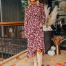 Sangria Toast Floral Midi In Purple Image - 1